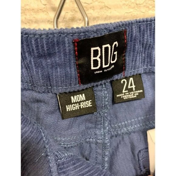 Urban Outfitters BDG Blue Mom High Rise Corduroy Cuffed Pants - Picture 6 of 6
